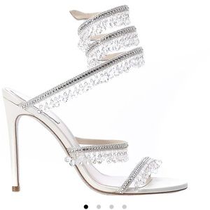 Rene Caovilla Chandelier Crystal Embellished Sandals sz 36